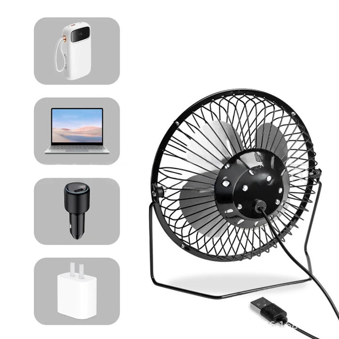 6 Inch Solar Powered Fan 360 Degree Rotatable Exhaust Fan with 8W Waterproof Solar Panel for Outdoor Camping - 2