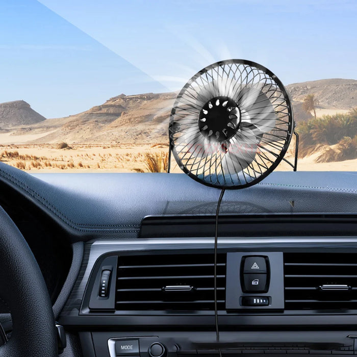 6 Inch Solar Powered Fan 360 Degree Rotatable Exhaust Fan with 8W Waterproof Solar Panel for Outdoor Camping - 4