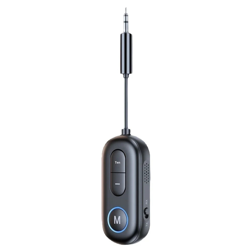 BT13 Bluetooth-compatible 5.4 Car Audio Adapter AUX 3.5mm Plug Receiver / Transmitter Device - Black - 1