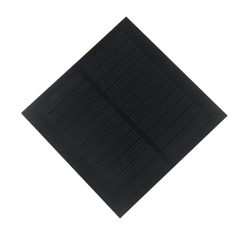 1.3W 5.5V Monocrystalline Silicon PET Laminated DIY Solar Panel for 3.7V-5V Battery Charging - 98 X 98mm - 1
