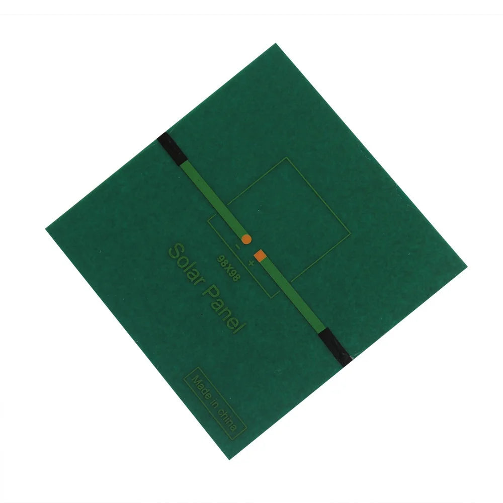 1.3W 5.5V Monocrystalline Silicon PET Laminated DIY Solar Panel for 3.7V-5V Battery Charging - 98 X 98mm - 2