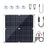 25W High Efficiency Solar Panel Portable Outdoor Emergency Charger with Dual USB Output for Camping / Hiking - Black - 1