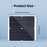 25W High Efficiency Solar Panel Portable Outdoor Emergency Charger with Dual USB Output for Camping / Hiking - Black - 3