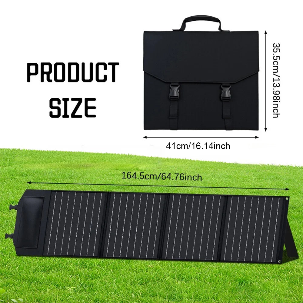 80W 4-Fold Solar Panel Charger Portable Power Supply with USB-C/USB-A/DC Output for Outdoor/RV/Yacht - 6