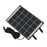 6W 5V Solar Charging Panel Type-C Output for Outdoor Camera Security Garden Lights - Black - 1