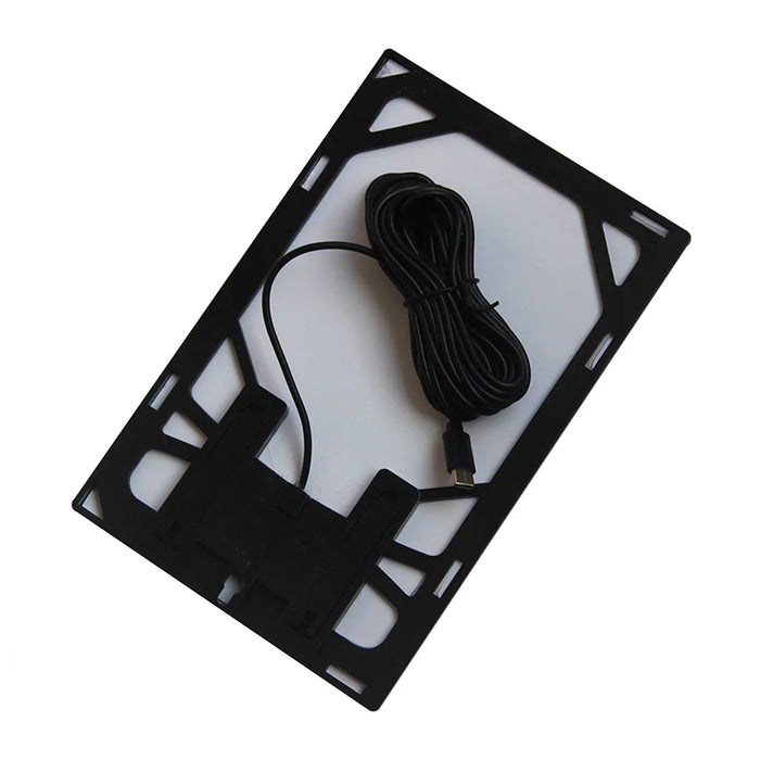 6W 5V Solar Charging Panel Type-C Output for Outdoor Camera Security Garden Lights - Black - 3