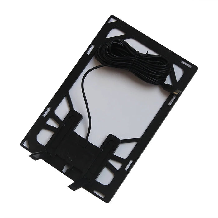 6W 5V Solar Charging Panel Type-C Output for Outdoor Camera Security Garden Lights - Black - 4