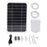 5W Solar Powered Panel with Oxygenator Pump Charging Panel for Outdoor Fishing / Aquarium Aeration - White - 1