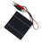 DIY Solar Panel 1.5W 5V with Crocodile Clips 100 x 100mm for Educational Experiments / Battery Charging - Black - 1