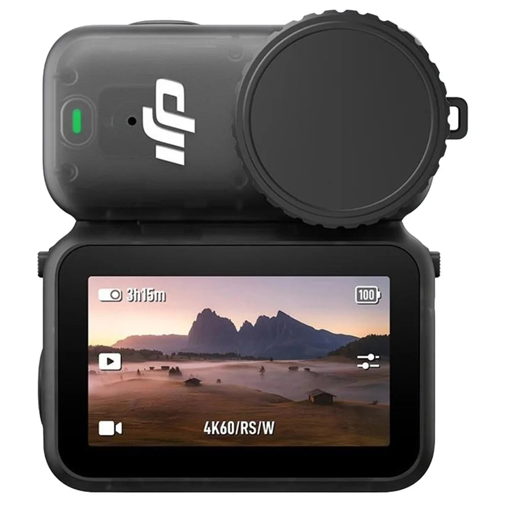 For DJI Osmo Action 6 Lens Cap Sports Camera Anti Drop Protective Cover Anti Scratch Lens Hood - Black - 2
