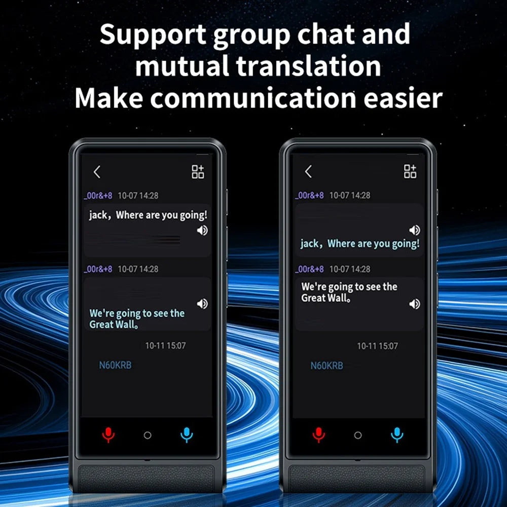M13 4.04 Inch IPS Screen Intelligent Voice Translator 138 Languages Online Translator WiFi Photo Translation Device, 1+16GB - Black - 7