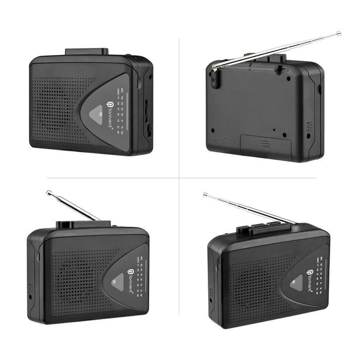 TONIVENT TON009 Retro Portable Cassette Player Built-in Speaker FM / AM Radio with 3.5mm Headphone Jack - 7