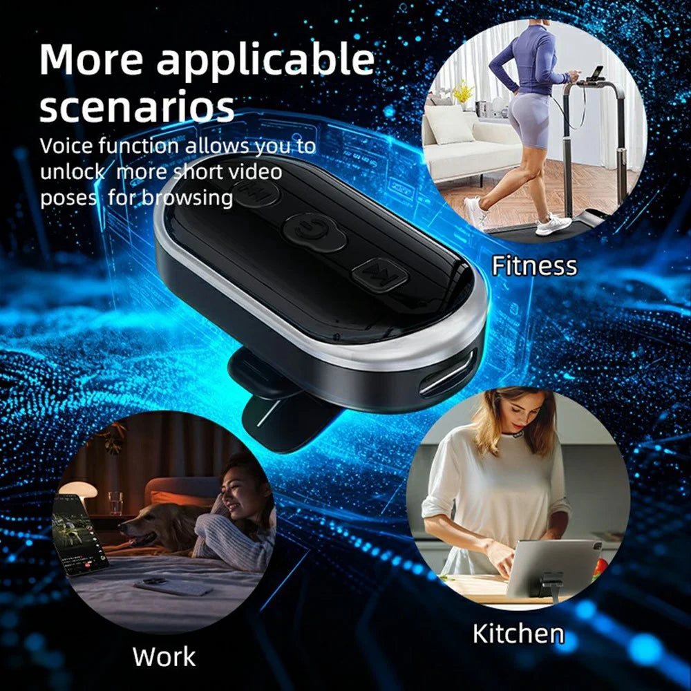 B3 Intelligent Voice Control Bluetooth-compatible Remote Shutter Controller Wireless Camera Remote - Black - 6