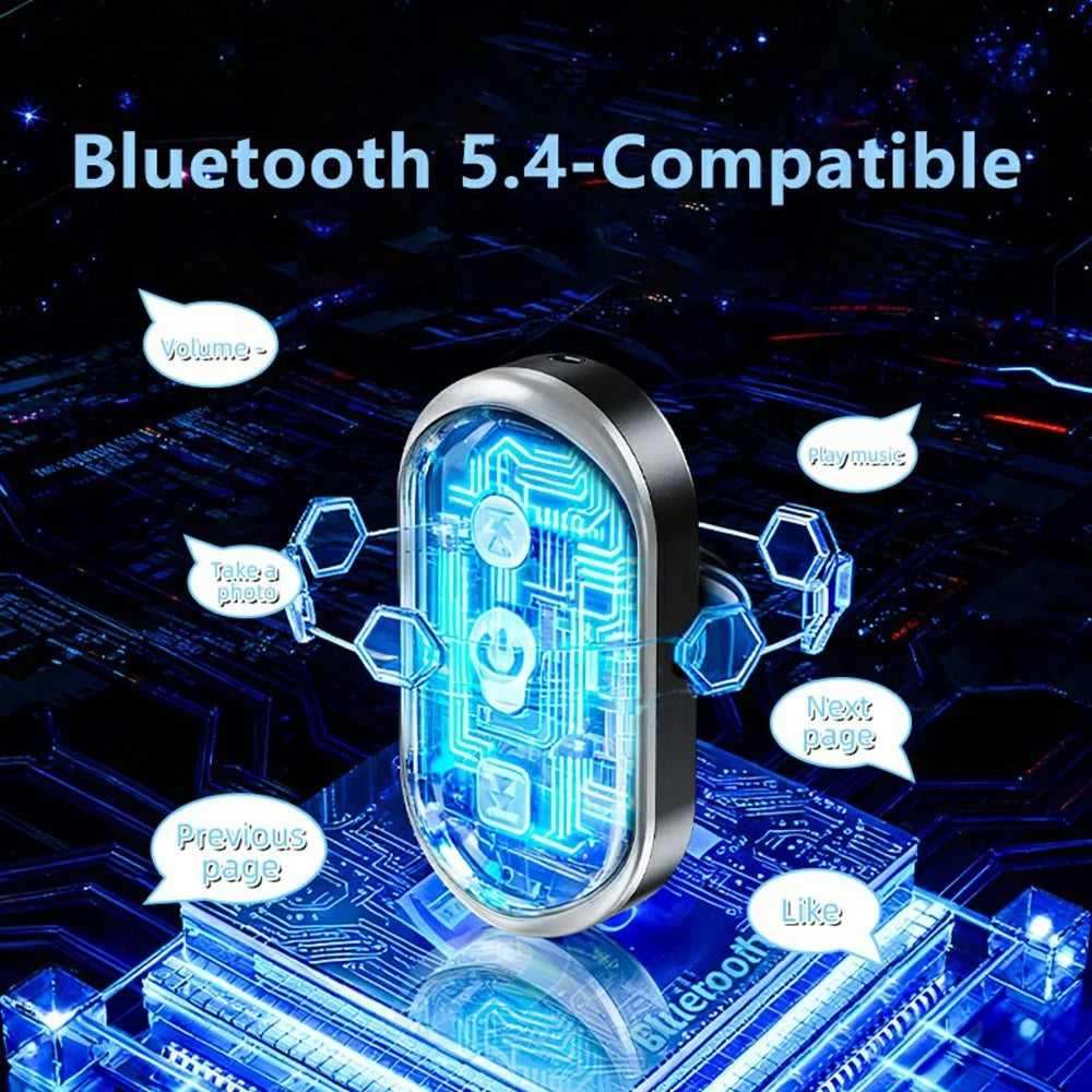 B3 Intelligent Voice Control Bluetooth-compatible Remote Shutter Controller Wireless Camera Remote - Black - 7