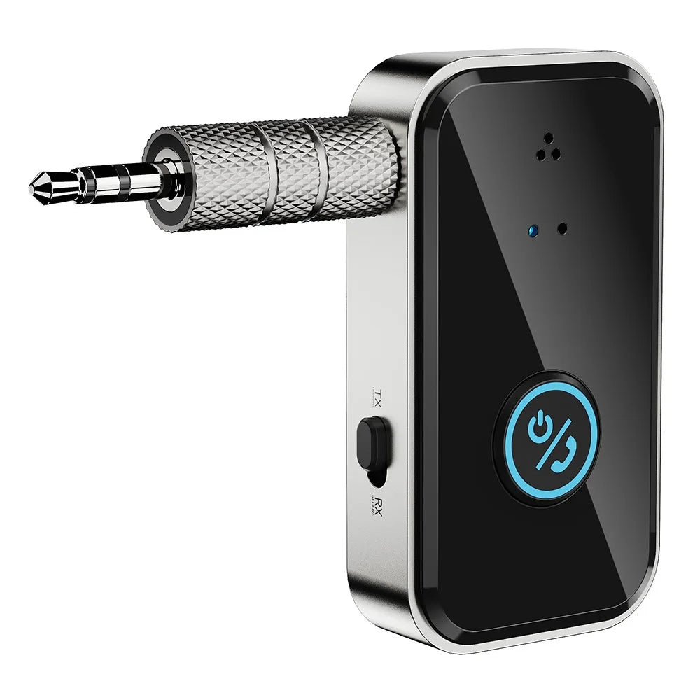 B4S 3.5mm Audio Adapter Wireless Transmitter Receiver Car BT 5.3 Device for Home / Car / Office - Black - 1