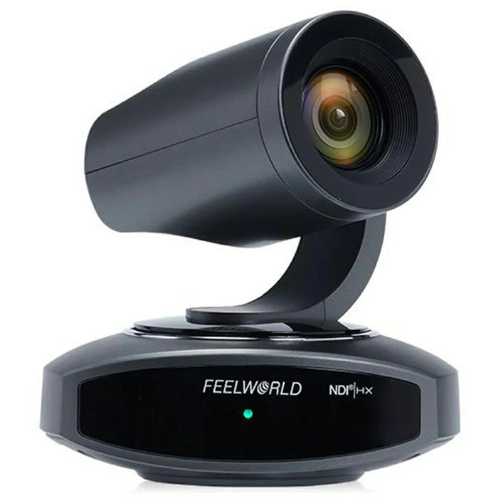 FEELWORLD NDI10X 10X Optical Zoom PTZ Camera 4K UHD AI Auto Tracking with PoE Support HD / USB / IP Output - US Plug - 1