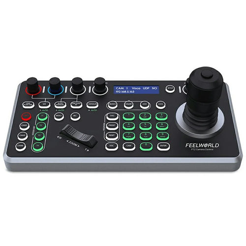 FEELWORLD KBC20N PTZ Camera Controller Joystick 4D Variable Speed with LCD Display Control Console - US Plug - 1