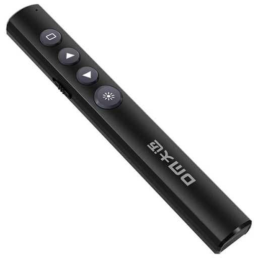 DM PT001S Wireless PPT Presentation Remote Control Pen Laser Pointer Hyperlink Function - Black - 1
