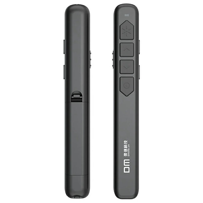 DM PT001S Wireless PPT Presentation Remote Control Pen Laser Pointer Hyperlink Function - Black - 2