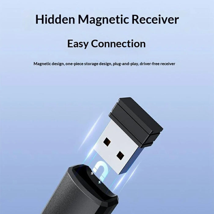 DM PT001S Wireless PPT Presentation Remote Control Pen Laser Pointer Hyperlink Function - Black - 6
