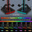 8006S USB Hub Game Controller Holder Control Handle Headphone Storage Stand with 9 RGB Light - Black - 3