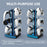 8006S USB Hub Game Controller Holder Control Handle Headphone Storage Stand with 9 RGB Light - Black - 5