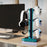 8006S USB Hub Game Controller Holder Control Handle Headphone Storage Stand with 9 RGB Light - Black - 6