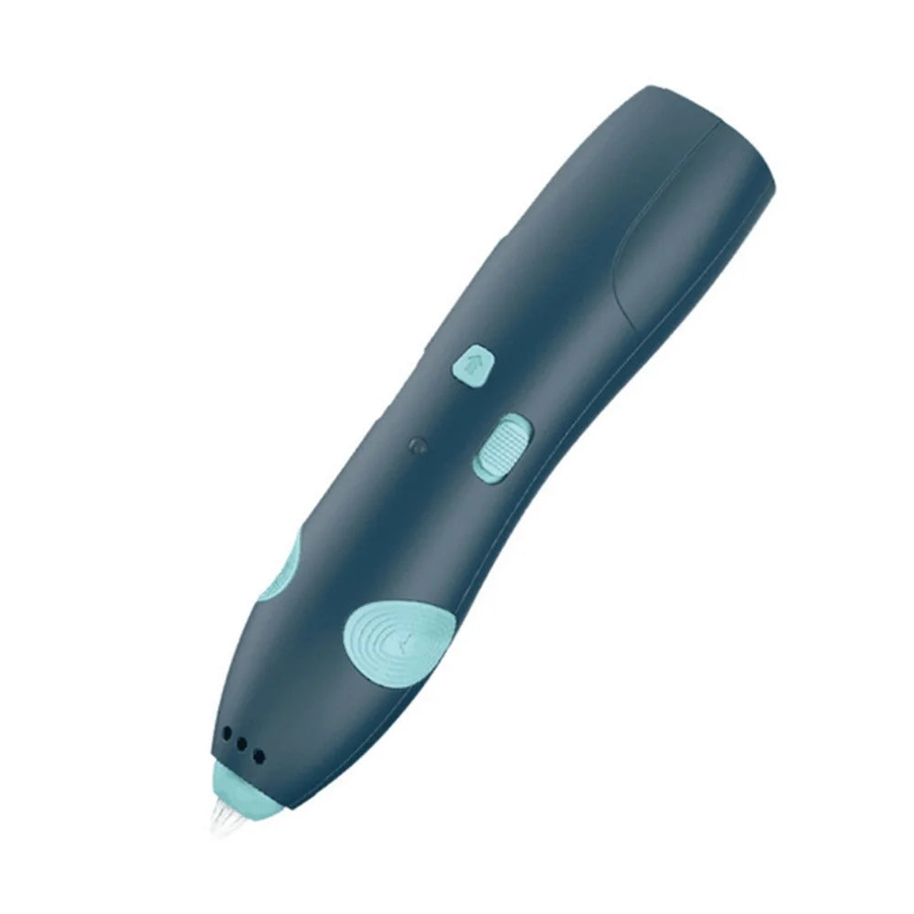 USB Rechargeable Low Temperature 3D Printing Pen DIY Creation Kids Drawing Toy - Dark Blue - 1