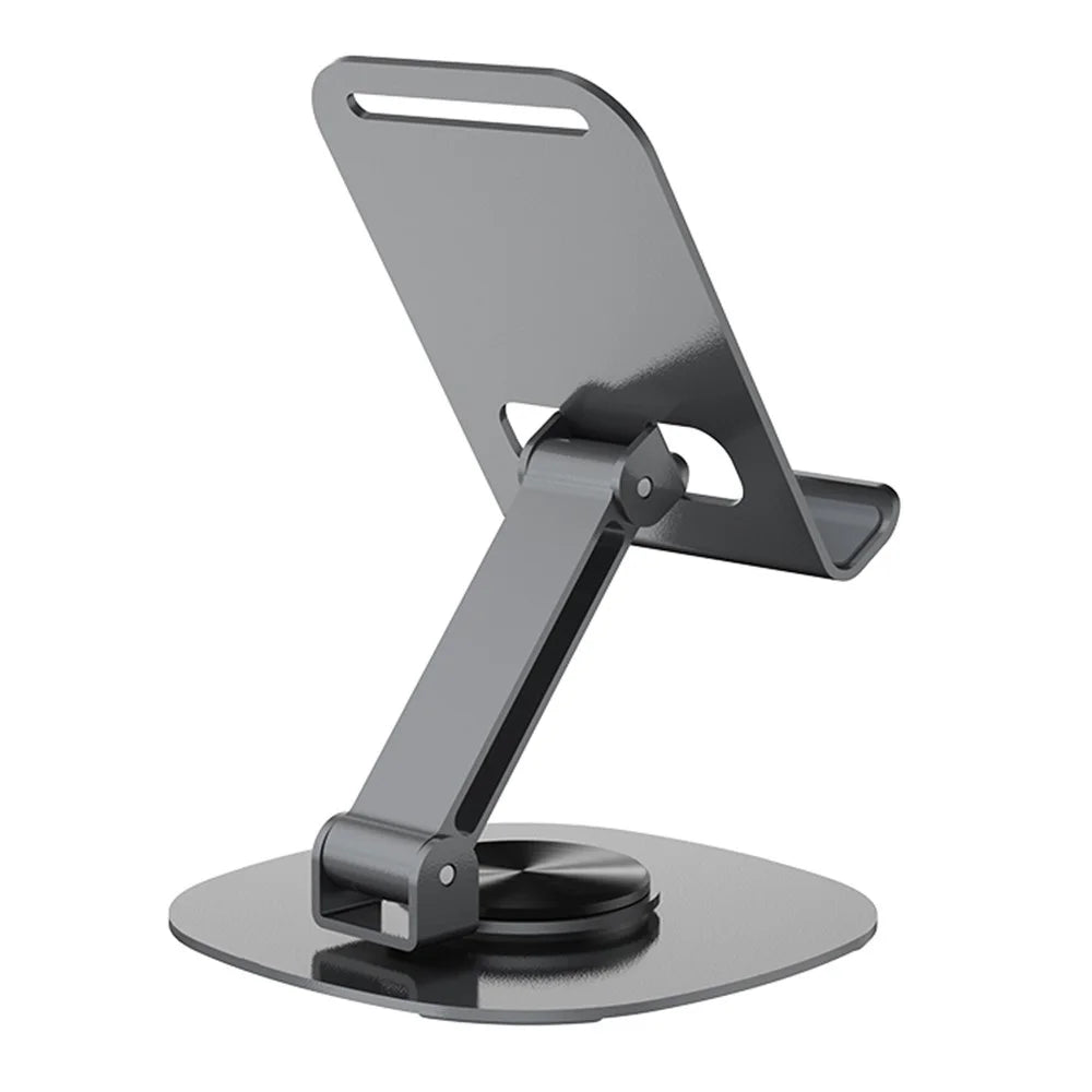 DEVIA EL243 360 Degree Rotation Foldable Metal Phone Stand Desktop Phone Holder - Grey - 2