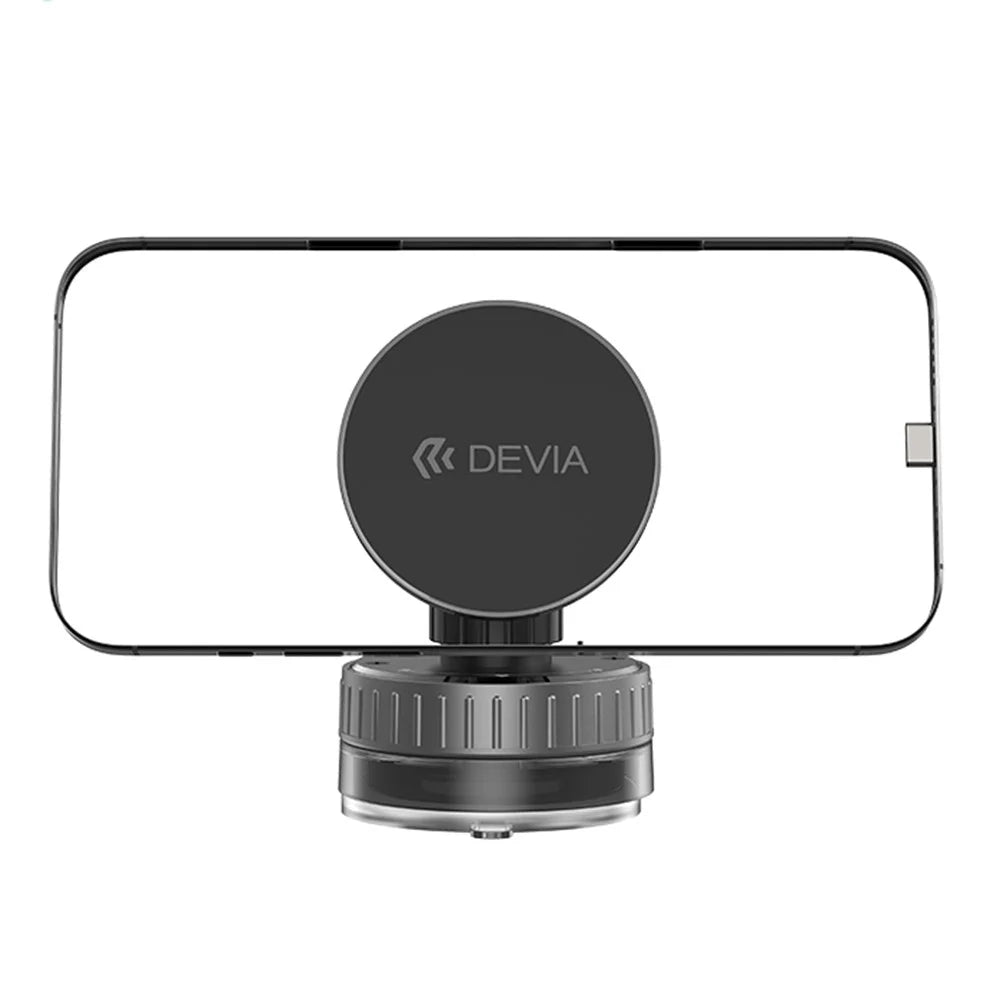 DEVIA ES087 Stand Ultra1 Magnetic Multi-Angle Adjustable Phone Holder Suction Cup Stand - Black - 1