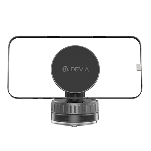 DEVIA ES087 Stand Ultra1 Magnetic Multi-Angle Adjustable Phone Holder Suction Cup Stand - Black - 1