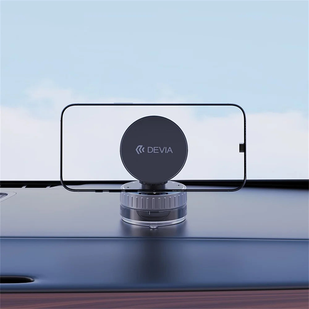 DEVIA ES087 Stand Ultra1 Magnetic Multi-Angle Adjustable Phone Holder Suction Cup Stand - Black - 6