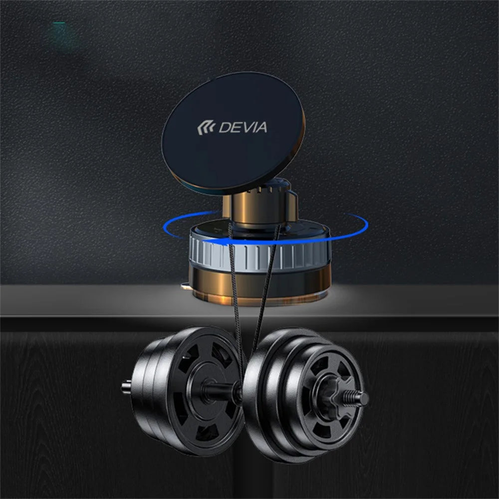 DEVIA ES087 Stand Ultra1 Magnetic Multi-Angle Adjustable Phone Holder Suction Cup Stand - Black - 7