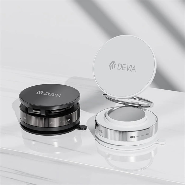 DEVIA ES091 Ultra2 Magnetic Multi-Angle Adjustable Metal Phone Stand Suction Cup Cellphone Holder - Black - 3
