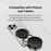 DEVIA ES091 Ultra2 Magnetic Multi-Angle Adjustable Metal Phone Stand Suction Cup Cellphone Holder - Black - 6