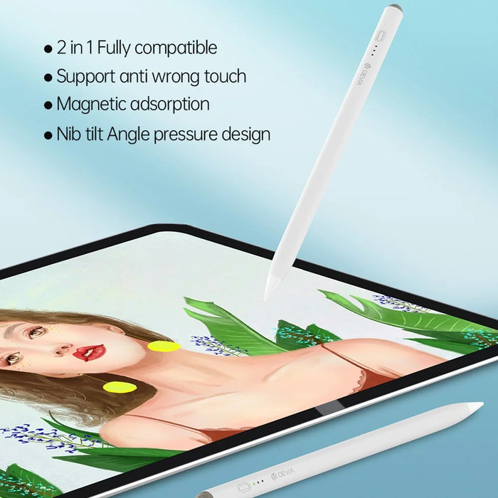 DEVIA SIT2205 Screen Stylus Pen Tilt Sensitivity Palm Rejection Stylus with Magnetic Adsorption - White - 5