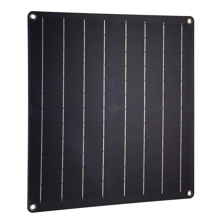 20W-2FAN14 Solar Exhaust Fan Kit 20W Solar Panel Animal Pet House Exhaust Fan - Black - 4