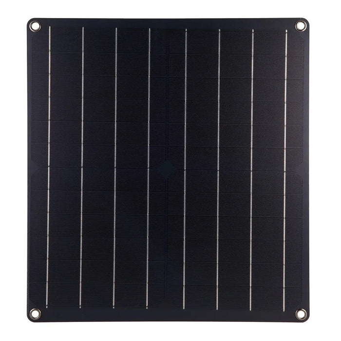 20W-2FAN14 Solar Exhaust Fan Kit 20W Solar Panel Animal Pet House Exhaust Fan - Black - 5