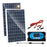 LK325-255+60A(CON10BL) 2Pcs Solar Panel Kit 30W Monocrystalline Silicon Solar Charger with 60A Controller, Aluminum Alloy Frame - White - 1