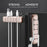 AHASTYLE PT125 2Pcs Cable Management Organizer Aluminum Alloy Silicone 5 Slots Desktop Wire Holder Clip - Pink - 4