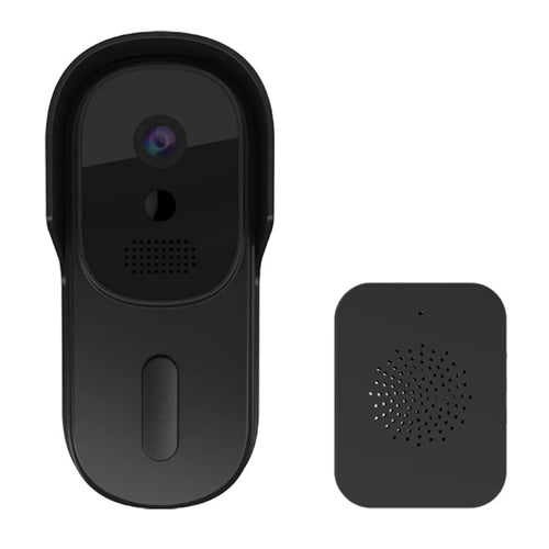 WF01D-013D 720P HD Smart Video Doorbell PIR Motion Detection Tuya APP Wireless Doorbell Camera - Black - 1