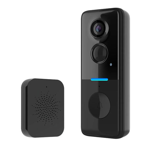 WF015D-013D PIR Motion Detection 720P HD Smart Video Doorbell Tuya APP Two Way Audio Wireless Doorbell Camera - Black - 1