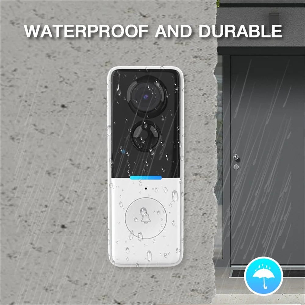 WF015D-013D PIR Motion Detection 720P HD Smart Video Doorbell Tuya APP Two Way Audio Wireless Doorbell Camera - Black - 5