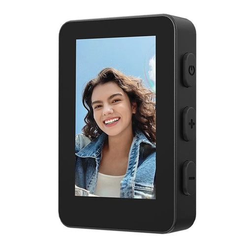 D24 2.4 Inch Selfie Monitor Screen Magnetic Phone Vlog Selfie Back Camera Monitor for Vlog Live Stream - Black - 1