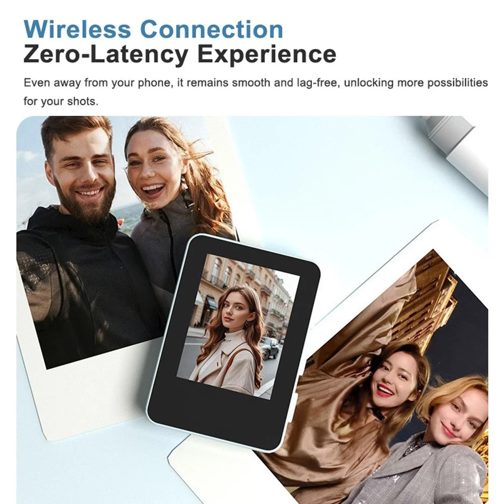 D24 2.4 Inch Selfie Monitor Screen Magnetic Phone Vlog Selfie Back Camera Monitor for Vlog Live Stream - Black - 5