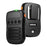 UNIWA BM008 Wireless Handheld Intercom PTT Microphone Bluetooth-Compatible 3W Speaker Walkie Talkie - Black - 1