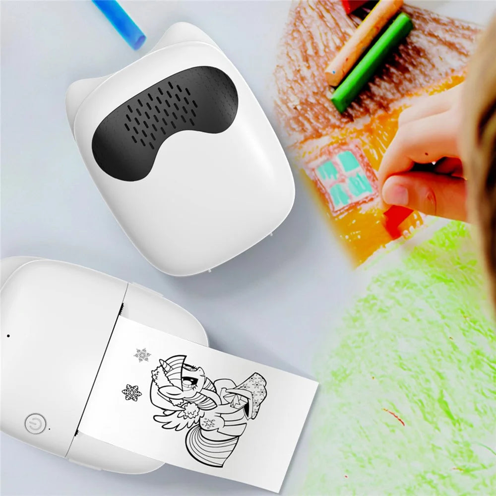M7 AI Voice Control Wireless Thermal Printer Dialogue Generated Ink Free Wrong Question Printer - Black - 3