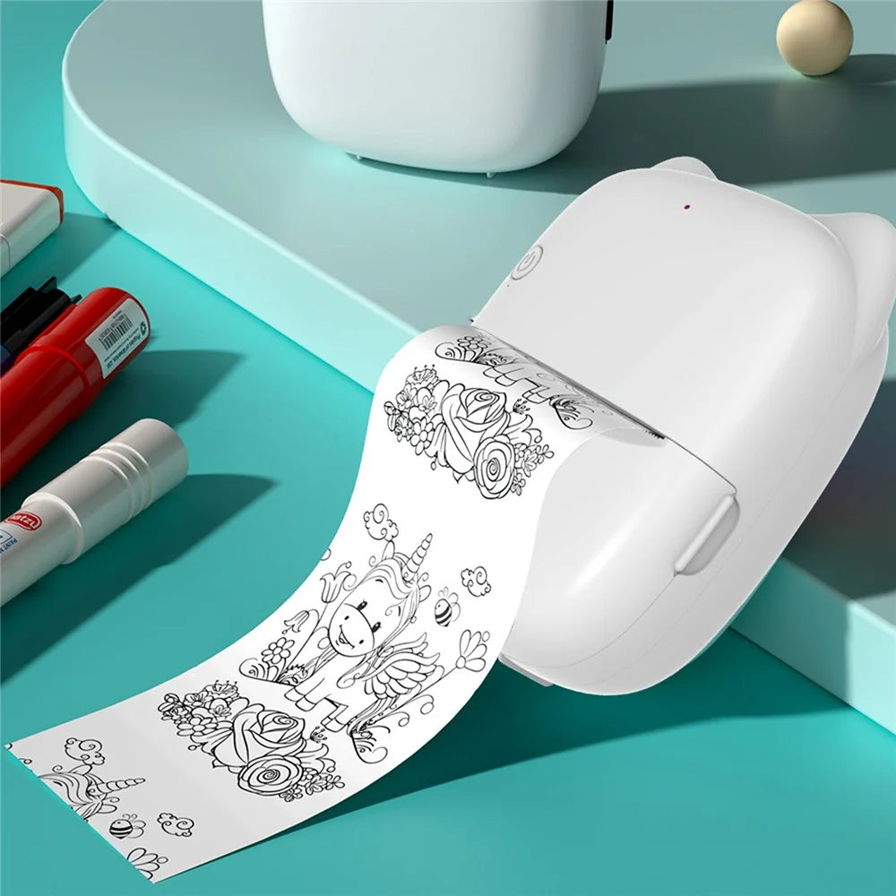 M7 AI Voice Control Wireless Thermal Printer Dialogue Generated Ink Free Wrong Question Printer - Black - 4