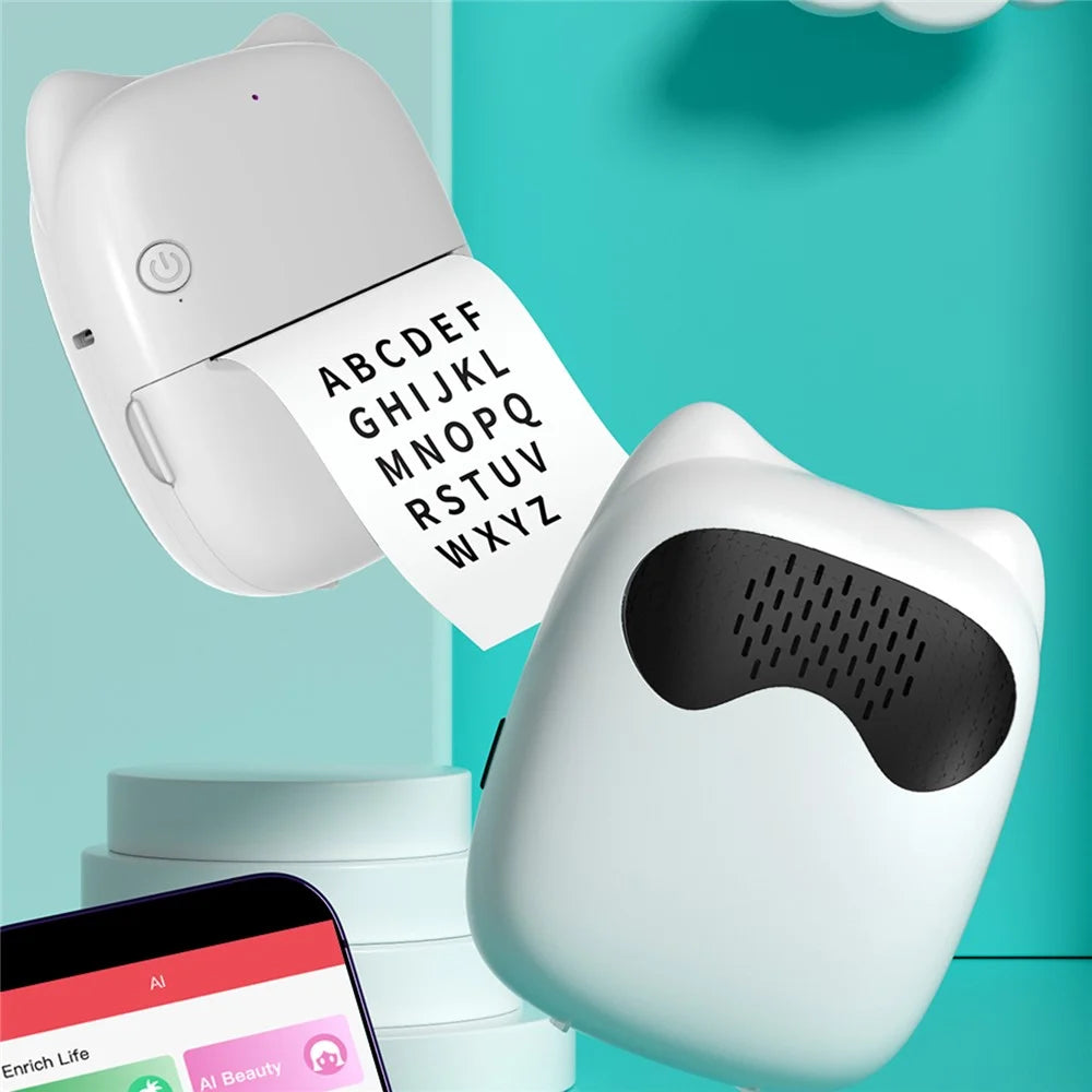 M7 AI Voice Control Wireless Thermal Printer Dialogue Generated Ink Free Wrong Question Printer - Black - 5