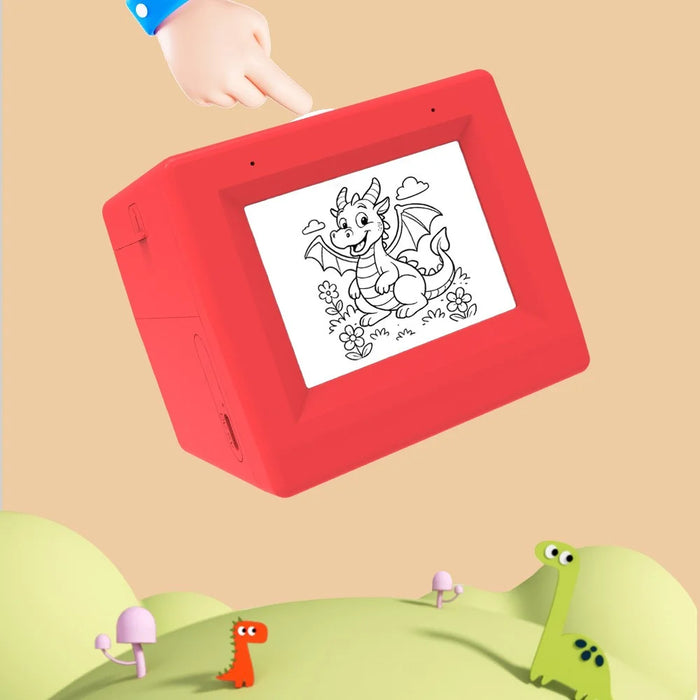 Q15 2.8 Inch HD Screen Mini Thermal Printer AI Voice Control Wireless Printing Device - Red - 3